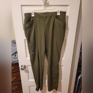Grey's Anatomy Impact Large Olive Army Green Scrub Pants